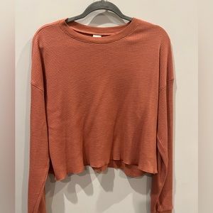 Aritzia tna waffle shirt